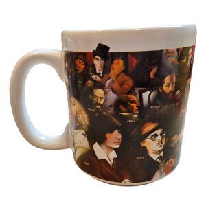 Barnes & Noble Café Famous Authors Writers Mug Twain Wilde Orwell Whitman Singer